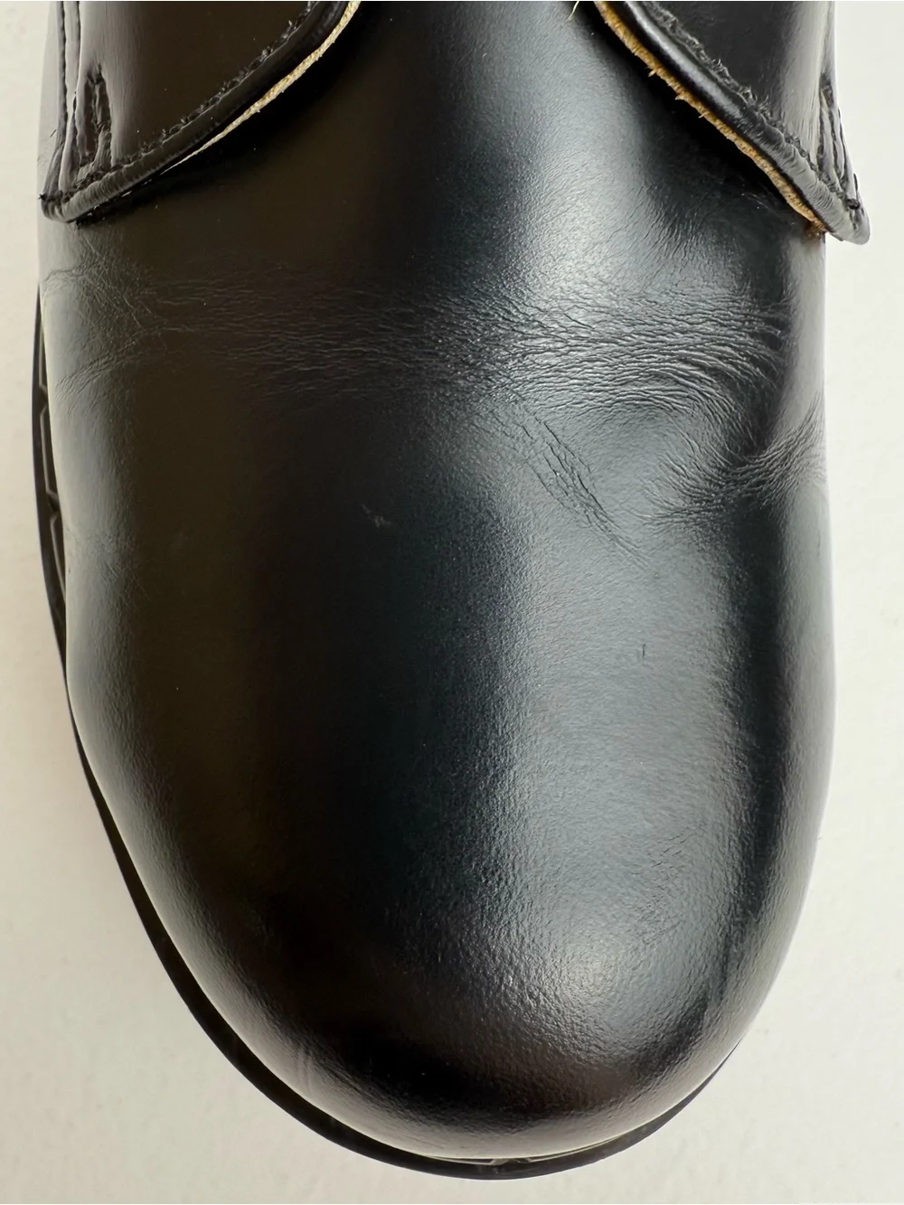 Vintage Dr. Martens Platform 1925 Black Leather Envy Quad England Oxfords UK 7
